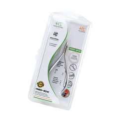 HNRD-B041 Round Head Cuticle Nipper, Jaw 16, Single Spring, (Matt Grey) Stainless Steel 420