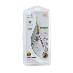 HNRD-B042 Round Head Cuticle Nipper, Jaw 16, Single Spring, (Polish Grey) Stainless Steel 420