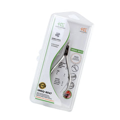 HNSQ-B047 Square Head , (Polish Grey), Jaw 16 , Double Spring Cuticle Nipper Stainless Steel 420