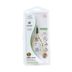HNSQ-B048 Square Head , (Half Gold), Jaw 16 , Double Spring Cuticle Nipper Stainless Steel 420