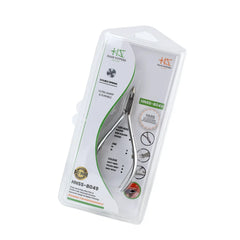 HNSS-B049 Semi-Square Head , (Matt Grey), Jaw 14 , Double Spring Cuticle Nipper Stainless Steel 420