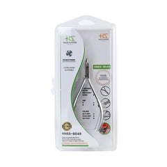 HNSS-B049 Semi-Square Head , (Matt Grey), Jaw 14 , Double Spring Cuticle Nipper Stainless Steel 420