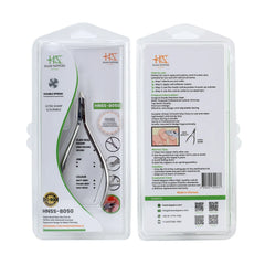 HNSS-B050 Semi-Square Head , (Polish Grey), Jaw 14 , Double Spring Cuticle Nipper Stainless Steel 420