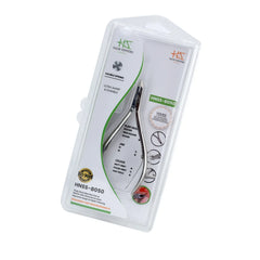 HNSS-B050 Semi-Square Head , (Polish Grey), Jaw 14 , Double Spring Cuticle Nipper Stainless Steel 420