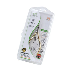 HNSS-B051 Semi-Square Head , (Half Gold), Jaw 14 , Double Spring Cuticle Nipper Stainless Steel 420