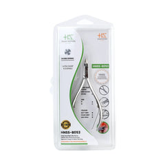 HNSS-B053 Semi-Square Head , (Polish Grey), Jaw 16 , Double Spring Cuticle Nipper Stainless Steel 420