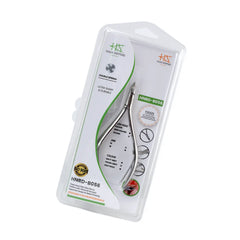 HNRD-B056 Round Head , (Polish Grey), Jaw 14 , Double Spring Cuticle Nipper Stainless Steel 420