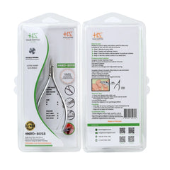 HNRD-B058 Round Head , (Matt Grey), Jaw 16 , Double Spring Cuticle Nipper Stainless Steel 420