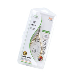 HNRD-B060 Round Head , (Half Gold), Jaw 16 , Double Spring Cuticle Nipper Stainless Steel 420