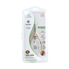 HNRD-B060 Round Head , (Half Gold), Jaw 16 , Double Spring Cuticle Nipper Stainless Steel 420