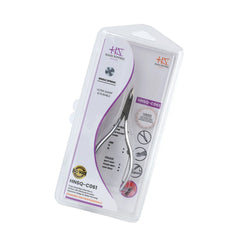 HNSQ-C061 Square Head , (Matt Grey), Jaw 14 , Single Spring Cuticle Nipper Stainless Steel 420