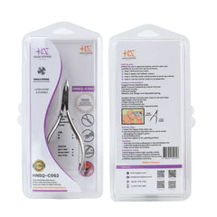 HNSQ-C062 Square Head , (Polish Grey), Jaw 14 , Single Spring Cuticle Nipper Stainless Steel 420