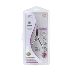 HNSQ-C062 Square Head , (Polish Grey), Jaw 14 , Single Spring Cuticle Nipper Stainless Steel 420