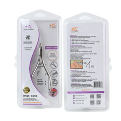 HNSS-C066 Semi-Square Head , (Polish Grey), Jaw 14 ,Single Spring Cuticle Nipper Stainless Steel 420