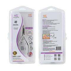 HNSS-C067 Semi-Square Head , (Matt Grey), Jaw 16 ,Single Spring Cuticle Nipper Stainless Steel 420