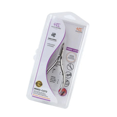 HNRD-C072 Round Head , (Polish Grey), Jaw 16 ,Single Spring Cuticle Nipper Stainless Steel 420