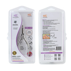 HNRD-C072 Round Head , (Polish Grey), Jaw 16 ,Single Spring Cuticle Nipper Stainless Steel 420