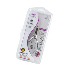 HNSQ-C073 Square Head , (Matt Grey), Jaw 14 ,Double Spring Cuticle Nipper Stainless Steel 420