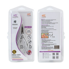 HNSQ-C073 Square Head , (Matt Grey), Jaw 14 ,Double Spring Cuticle Nipper Stainless Steel 420
