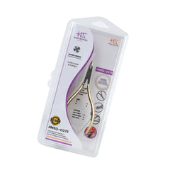 HNSQ-C075 Square Head , (Half Gold), Jaw 14, Double Spring Cuticle Nipper Stainless Steel 420