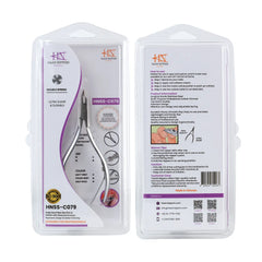 HNSS-C079 Semi-Square Head , (Matt Grey), Jaw 14, Double Spring Cuticle Nipper Stainless Steel 420
