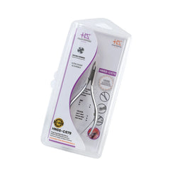 HNSS-C079 Semi-Square Head , (Matt Grey), Jaw 14, Double Spring Cuticle Nipper Stainless Steel 420