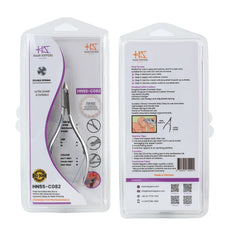 HNSS-C082 Semi-Square Head , (Matt Grey), Jaw 16, Double Spring Cuticle Nipper Stainless Steel 420