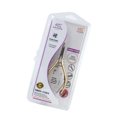 HNSS-C084 Semi-Square Head , (Half Gold), Jaw 16, Double Spring Cuticle Nipper Stainless Steel 420