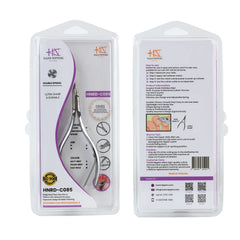 HNRD-C085 Round Head , (Matt Grey), Jaw 14, Double Spring Cuticle Nipper Stainless Steel 420