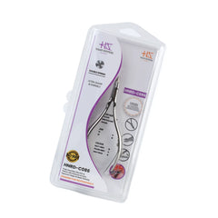 HNRD-C086 Round Head , (Polish Grey), Jaw 14, Double Spring Cuticle Nipper Stainless Steel 420