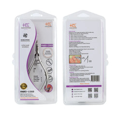 HNRD-C089 Round Head , (Polish Grey), Jaw 16, Double Spring Cuticle Nipper Stainless Steel 420