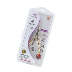 HNRD-C090 Round Head , (Half Gold), Jaw 16, Double Spring Cuticle Nipper Stainless Steel 420