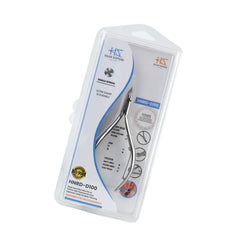 HNRD-D100 Round Head Cuticle Nipper, Jaw 14, Single Spring, Polish Grey, Stainless Steel 420