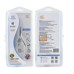 HNRD-D101 Round Head , (Matt Grey), Jaw 16 ,Single Spring Cuticle Nipper Stainless Steel 420