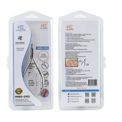 HNRD-D102 Round Head , (Polish Grey), Jaw 16 ,Single Spring Cuticle Nipper Stainless Steel 420