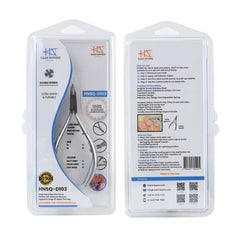 HNSQ-D103 Square Head , (Matt Grey), Jaw 14 , Double Spring Cuticle Nipper Stainless Steel 420