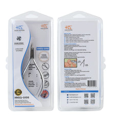 HNSQ-D106 Square Head , (Matt Grey), Jaw 16 , Double Spring Cuticle Nipper Stainless Steel 420
