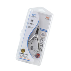 HNSQ-D107 Square Head , (Polish Grey), Jaw 16 , Double Spring Cuticle Nipper Stainless Steel 420