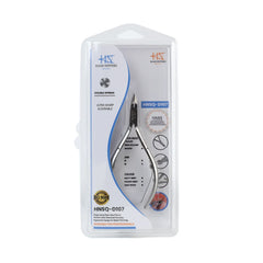 HNSQ-D107 Square Head , (Polish Grey), Jaw 16 , Double Spring Cuticle Nipper Stainless Steel 420