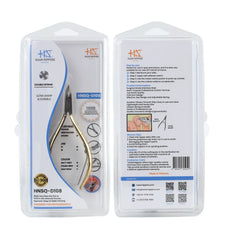 HNSQ-D108 Square Head , (Half Gold), Jaw 16 , Double Spring Cuticle Nipper Stainless Steel 420