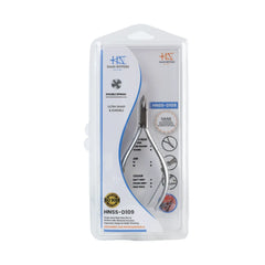 HNSS-D109 Semi-Square Head , (Matt Grey), Jaw 14 , Double Spring Cuticle Nipper Stainless Steel 420