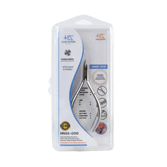 HNSS-D110 Semi-Square Head , (Polish Grey), Jaw 14 , Double Spring Cuticle Nipper Stainless Steel 420