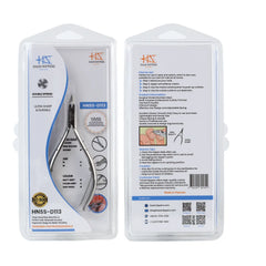 HNSS-D113 Semi-Square Head , (Polish Grey), Jaw 16 , Double Spring Cuticle Nipper Stainless Steel 420