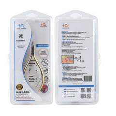 HNSS-D114 Semi-Square Head , (Half Gold), Jaw 16 , Double Spring Cuticle Nipper Stainless Steel 420