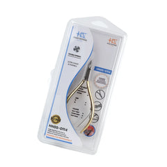 HNSS-D114 Semi-Square Head , (Half Gold), Jaw 16 , Double Spring Cuticle Nipper Stainless Steel 420
