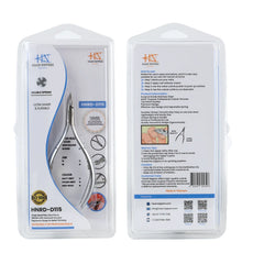 HNRD-D115 Round Head , (Matt Grey), Jaw 14 , Double Spring Cuticle Nipper Stainless Steel 420