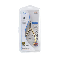 HNRD-D117 Round Head , (Half Gold), Jaw 14 , Double Spring Cuticle Nipper Stainless Steel 420