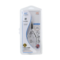 HNSQ-D091 Square Head HAAN Cuticle Nipper, Matt Grey, Jaw 14, Single Spring,Stainless Steel 420