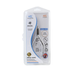 HNSQ-D093 Square Head Cuticle Nipper, Jaw 16, Single Spring, Matt Grey, Stainless Steel 420