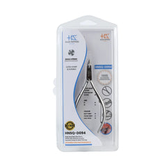 HNSQ-D094 Square Head Cuticle Nipper, Jaw 16, Single Spring, Polish Grey, Stainless Steel 420
